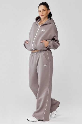 Women's oversized TRIP HOODIE ZIP sweatshirt