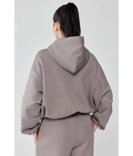 Damska bluza dresowa oversize TRIP HOODIE ZIP