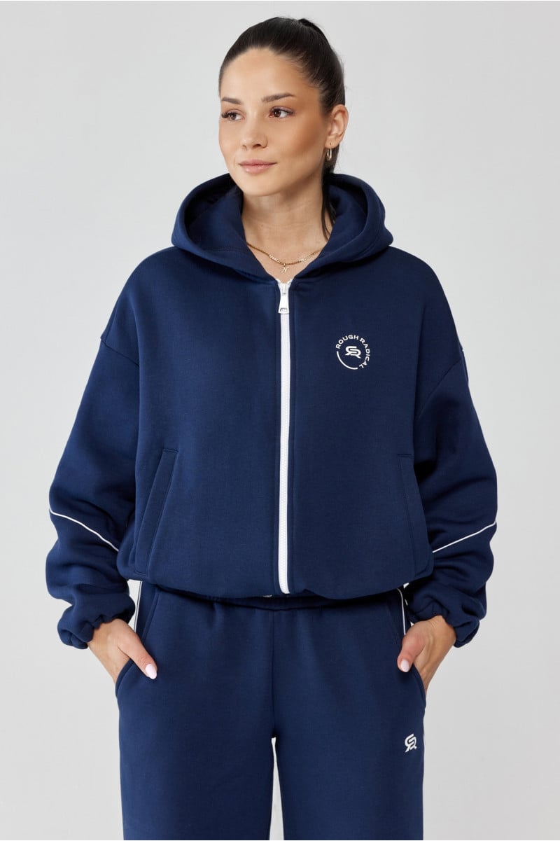 Damska bluza dresowa oversize TRIP HOODIE ZIP