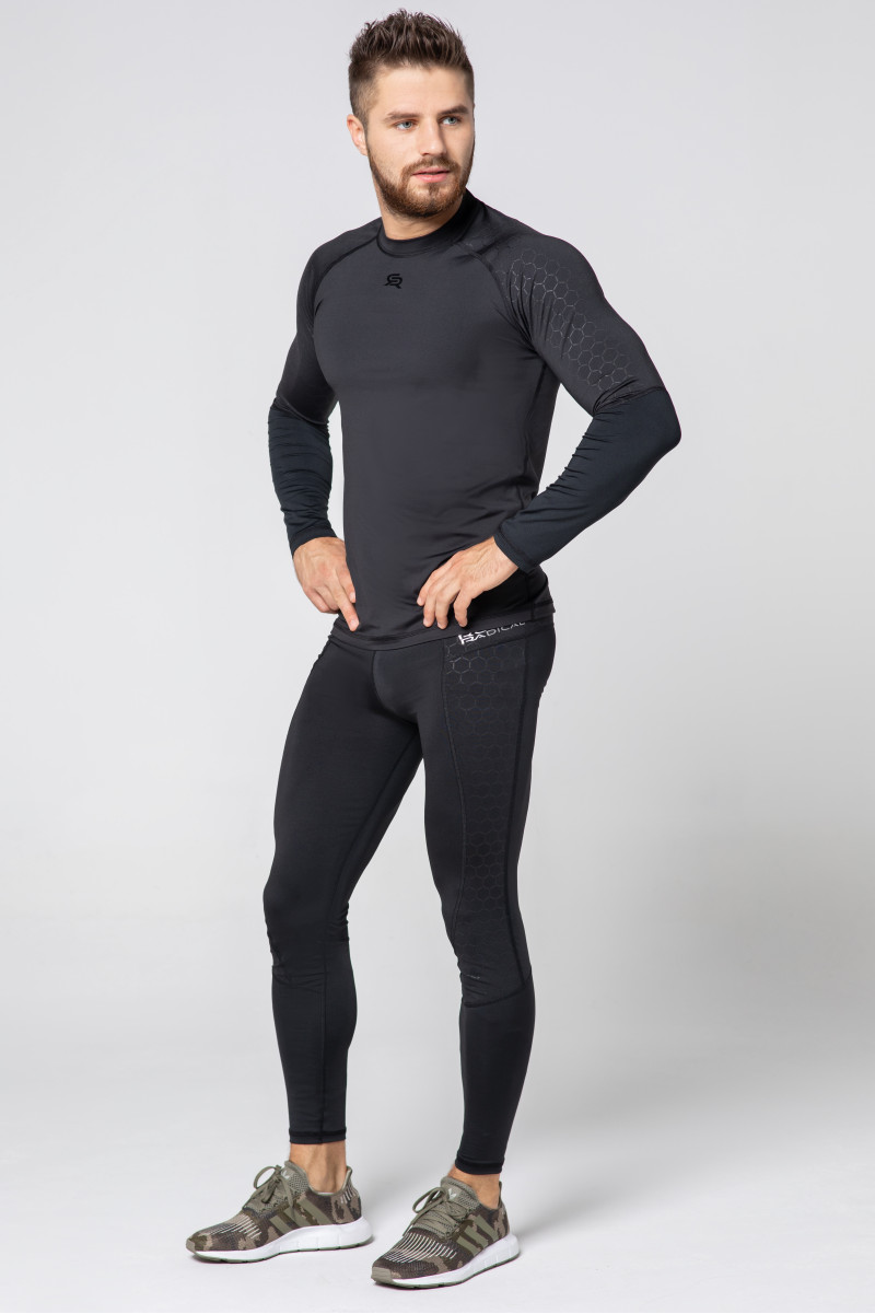 Men's quick-drying training longsleeve STONE LS