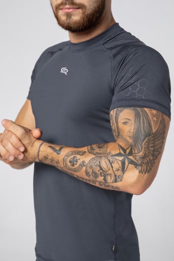 Men's quick-drying training T-shirt STONE