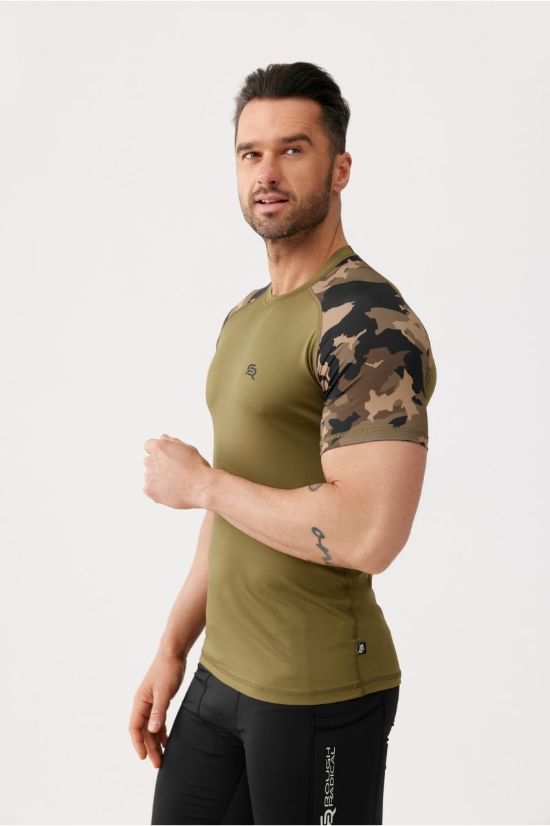 Męska koszulka termoaktywna moro FURIOUS ARMY