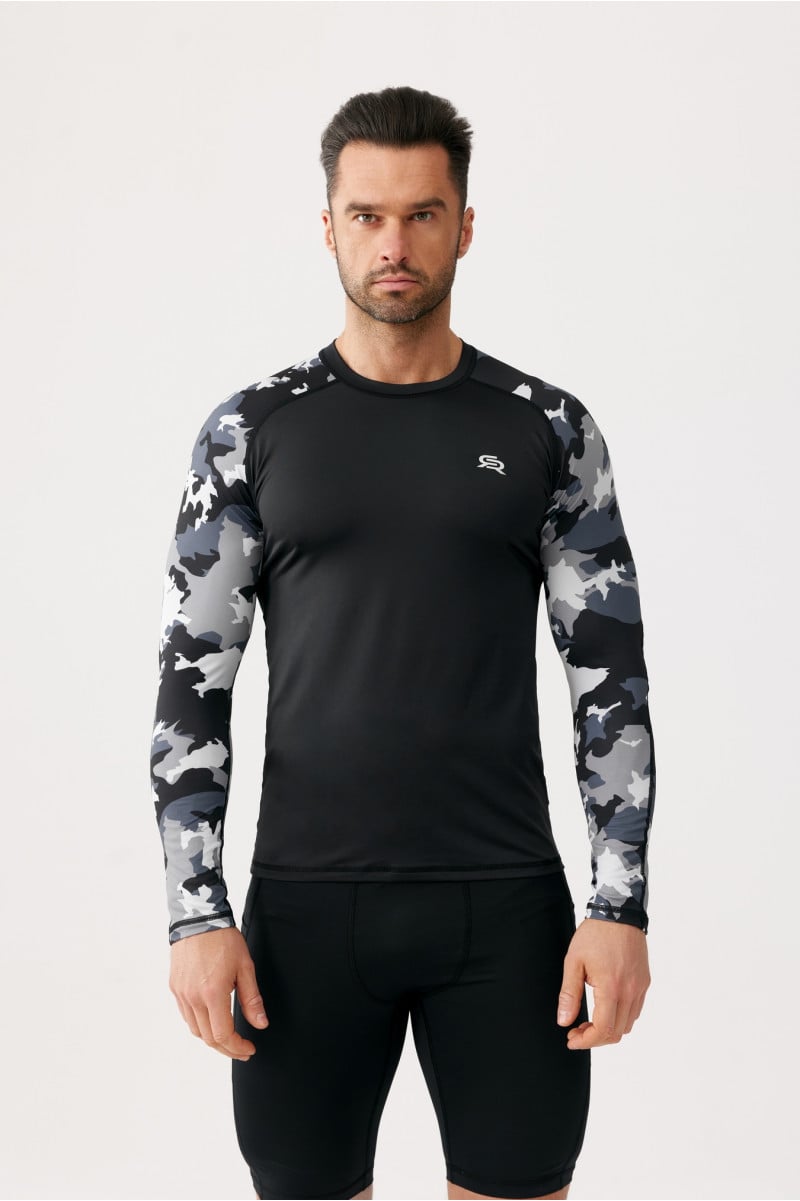 Męska koszulka termoaktywna moro FURIOUS ARMY LS