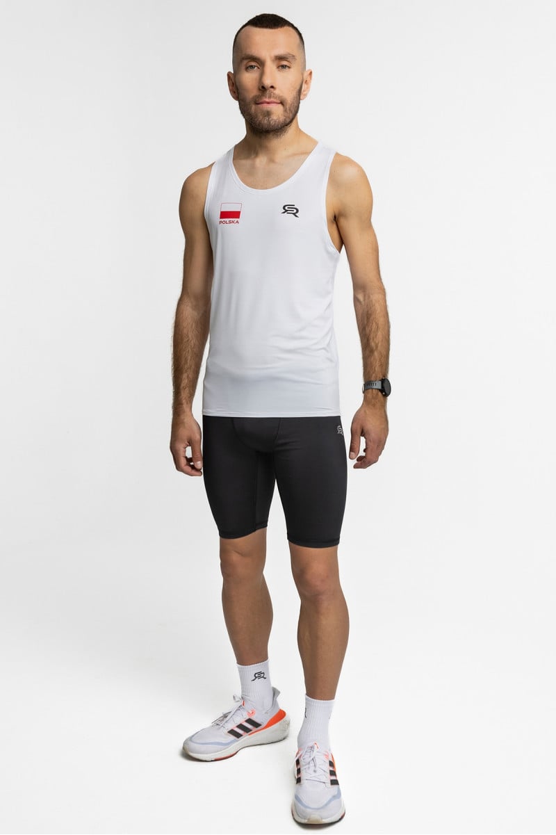 Mužské běžecké tričko Polska Run Singlet