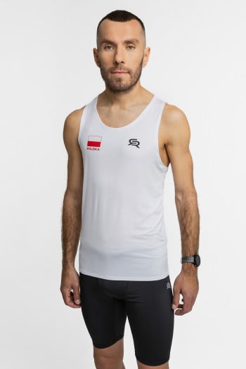 Męska koszulka do biegania Polska Run singlet