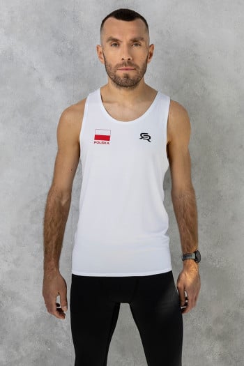 Men's running singlet Polska Run