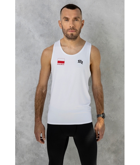 Men's running singlet Polska Run