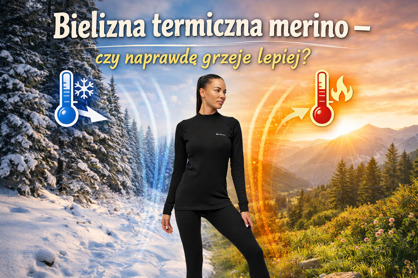 Bielizna termiczna merino – czy naprawdę grzeje lepiej? Porównanie z klasyczną termoaktywną